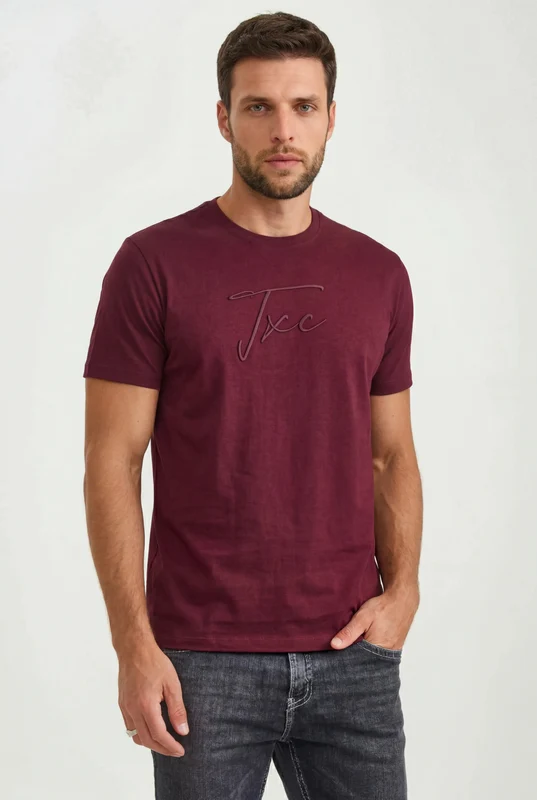 CAMISETA REGULAR FIO 30 192916 BORDO / M