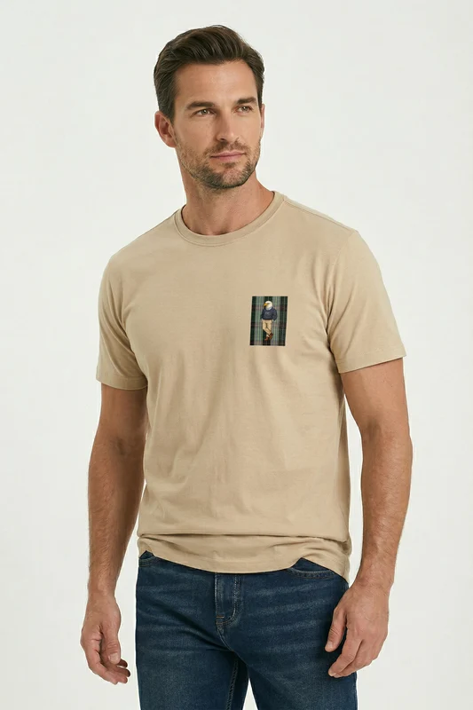 CAMISETA FIO 30 EAGLE 193069 AREIA / P