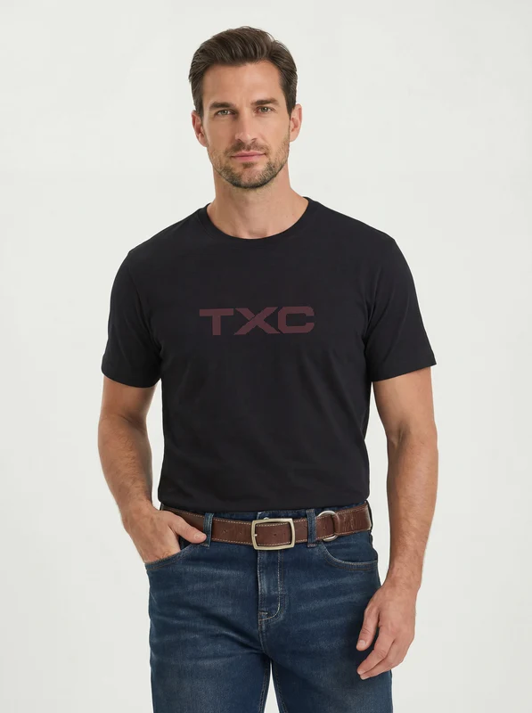 CAMISETA FIO 30 REGULAR 192900 PRETO / G