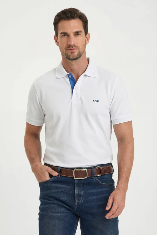 POLO PIQUET REGULAR 69217 BRANCO / P