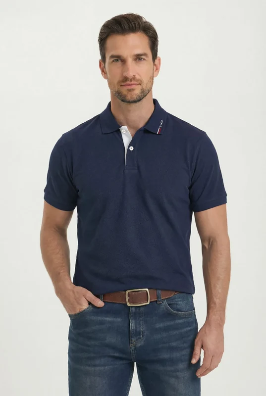 POLO REGULAR PIQUET 69177 MARINHO / GG