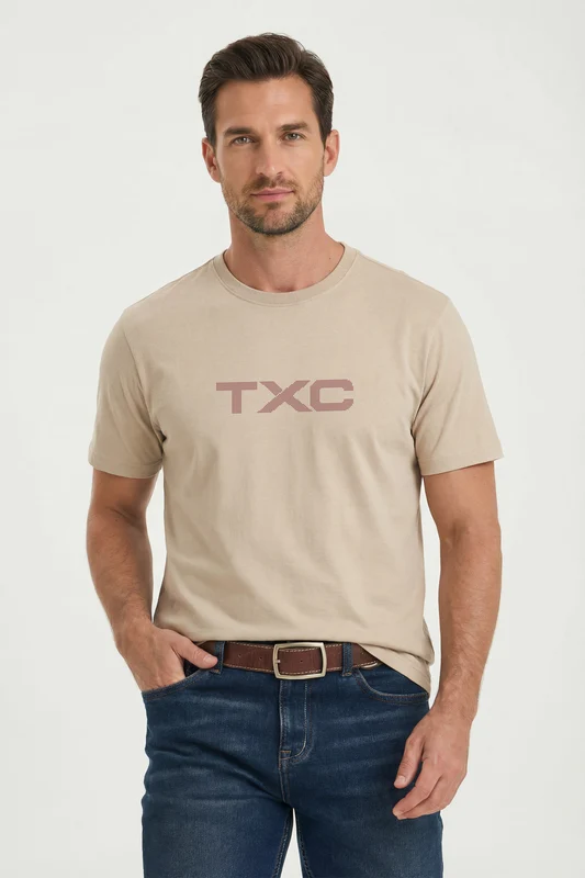 CAMISETA FIO 30 REGULAR 192900 BEGE / GG
