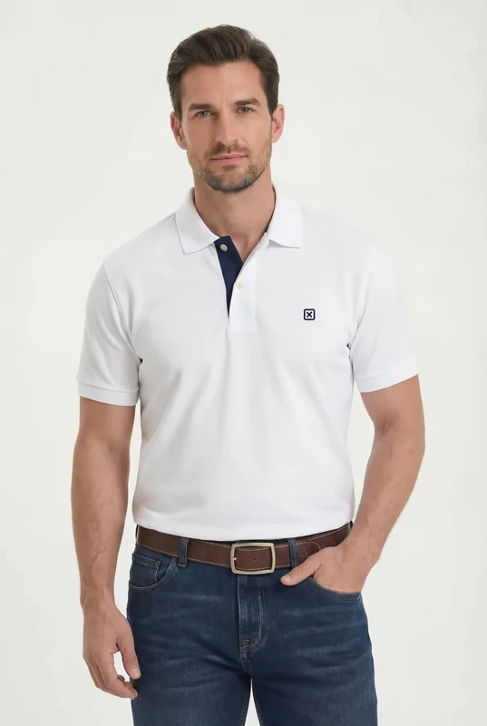 POLO PIQUET REGULAR 69210 BRANCO / GG