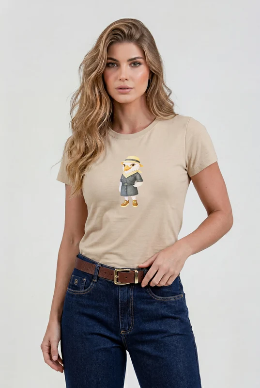 CAMISETA FIO 30 EAGLE 51501 AREIA / GG