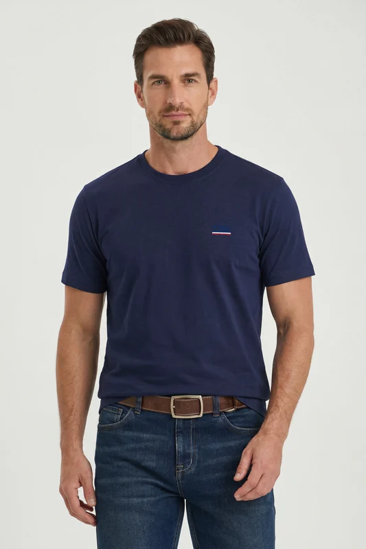 CAMISETA FIO 30 REGULAR 193094 MARINHO / P