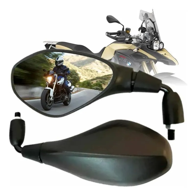 Retrovisor Bmw F800 Haste Curta Rebaixada 90 Convexa Honda