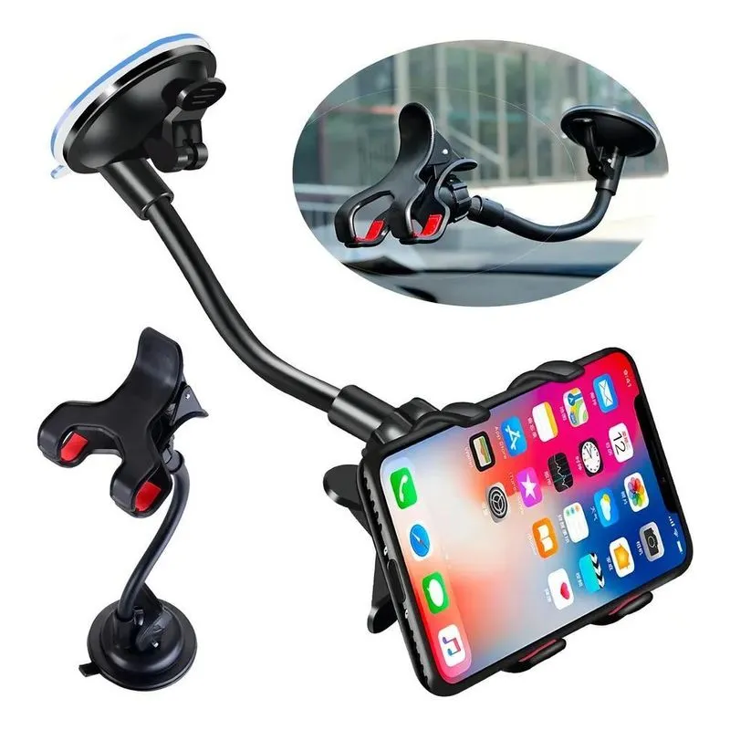 3x Suporte Veicular Carro Ventosa Anti Queda Smartphone
