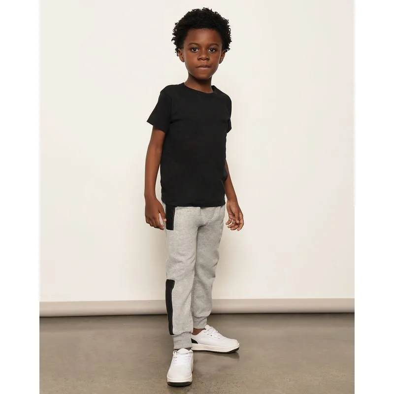 Calça Moletom Infantil Jogger Peluciada Gangster Cinza 6