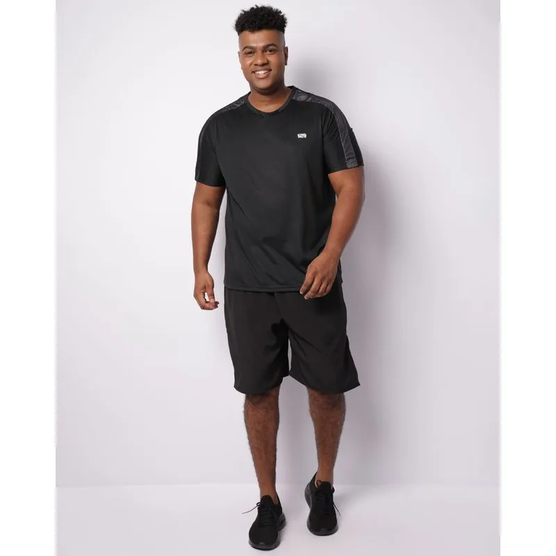 Bermuda Esportiva Plus Size Masculina Com Bolso Preta G1
