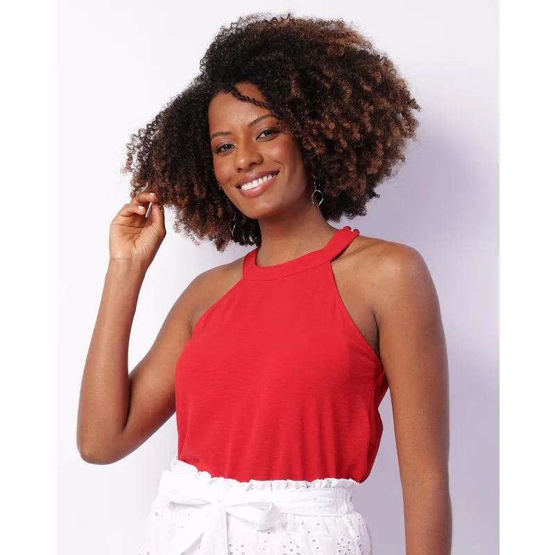 Regata Feminina Berry & Co. Cava Americana Vermelha GG