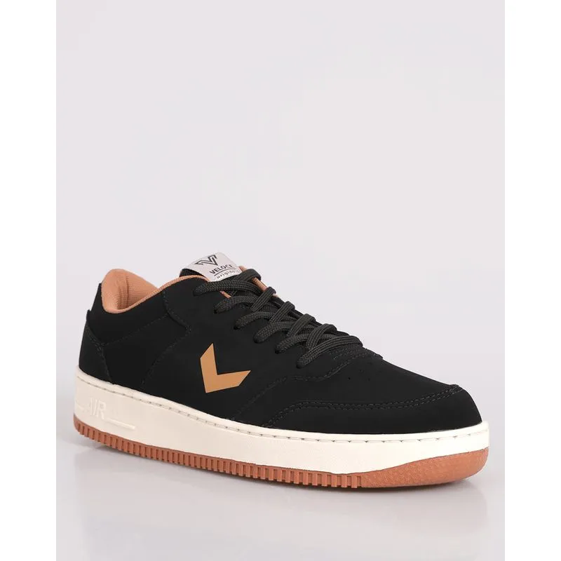Tênis Masculino Casual Veloce Camurça Preto 40