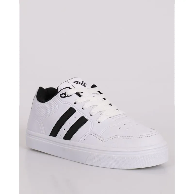 Tênis Infantil Casual Veloce Com Recortes Branco 35