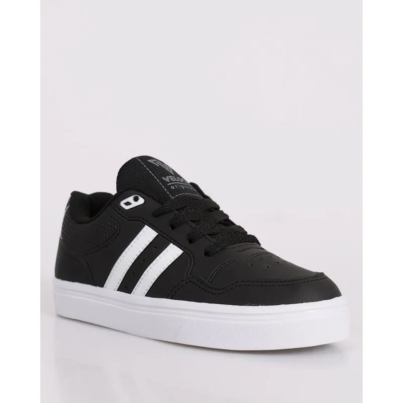 Tênis Infantil Casual Veloce Com Recortes Preto 32