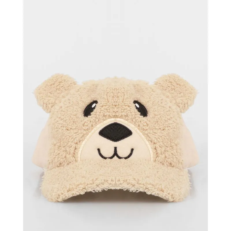Boné Bebê Snapback Com Bordado Bege UN