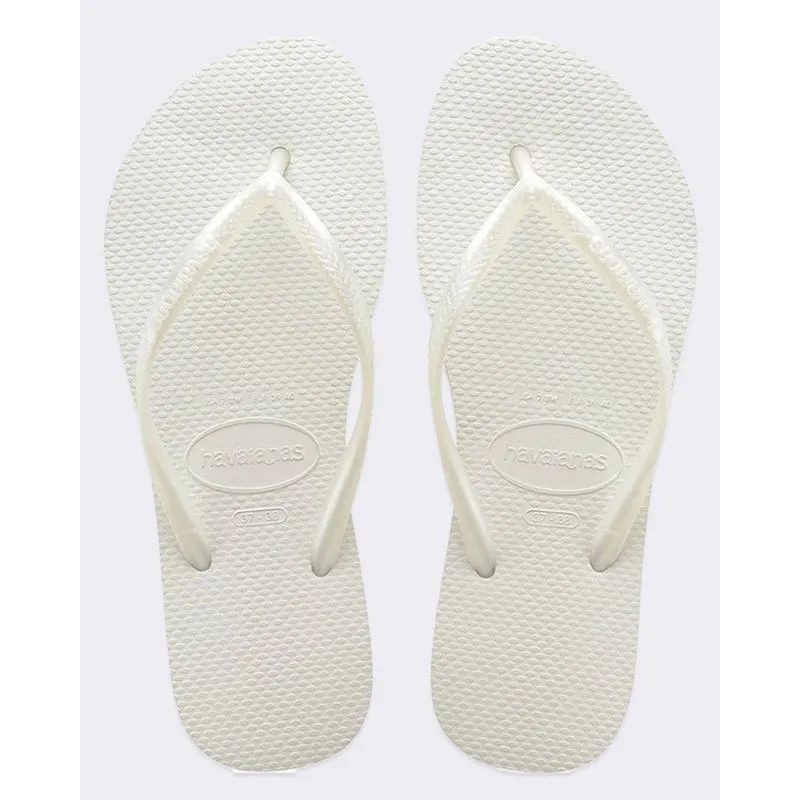 Chinelo Havaianas Feminino Slim Branco 39/40