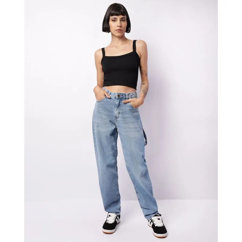 Calça Jeans Feminina Skater Azul 40
