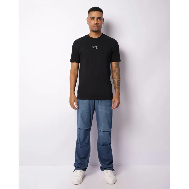 Calça Jeans Masculina Parachute Com Cordão Azul 48