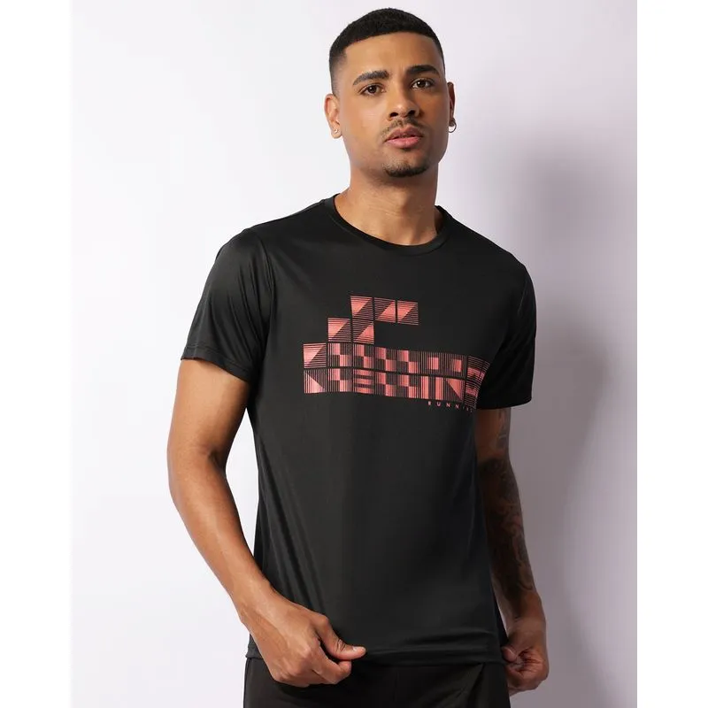 Camiseta Esportiva Masculina Dry Fit Estampa Running Preta G