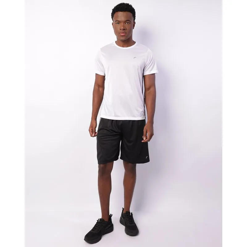 Bermuda Esportiva Masculina Dry Fit Recortes Laterais Preta M