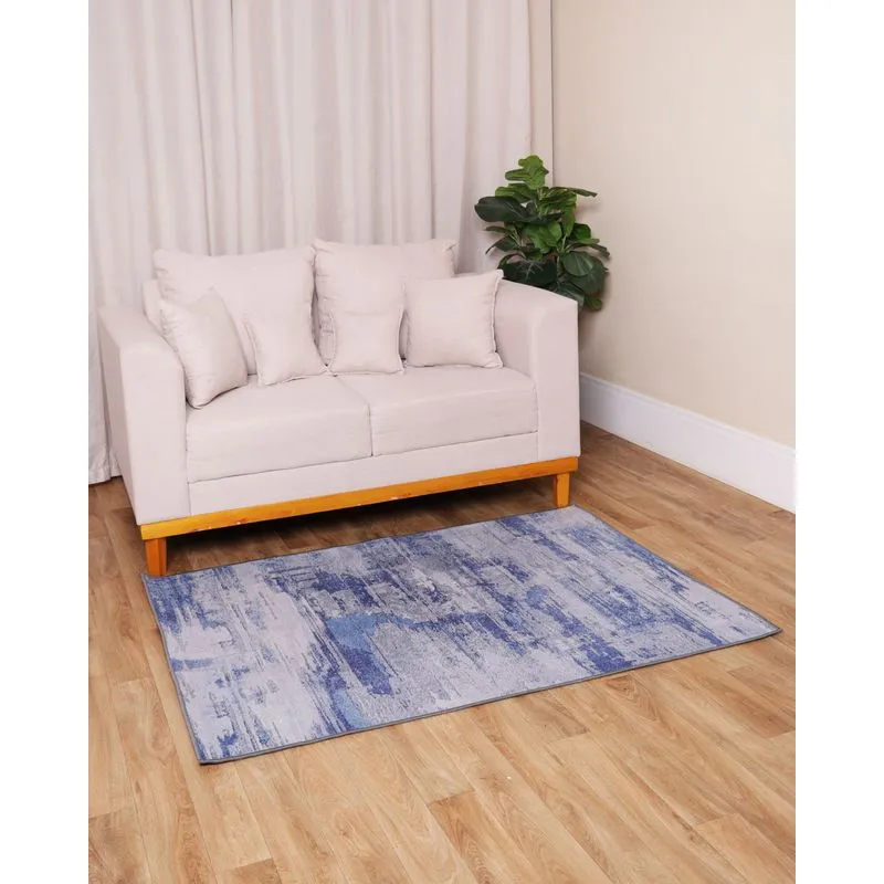 Tapete Crystal Velvet Camesa 100cm X 140cm Estampa Geométrica Verde UN