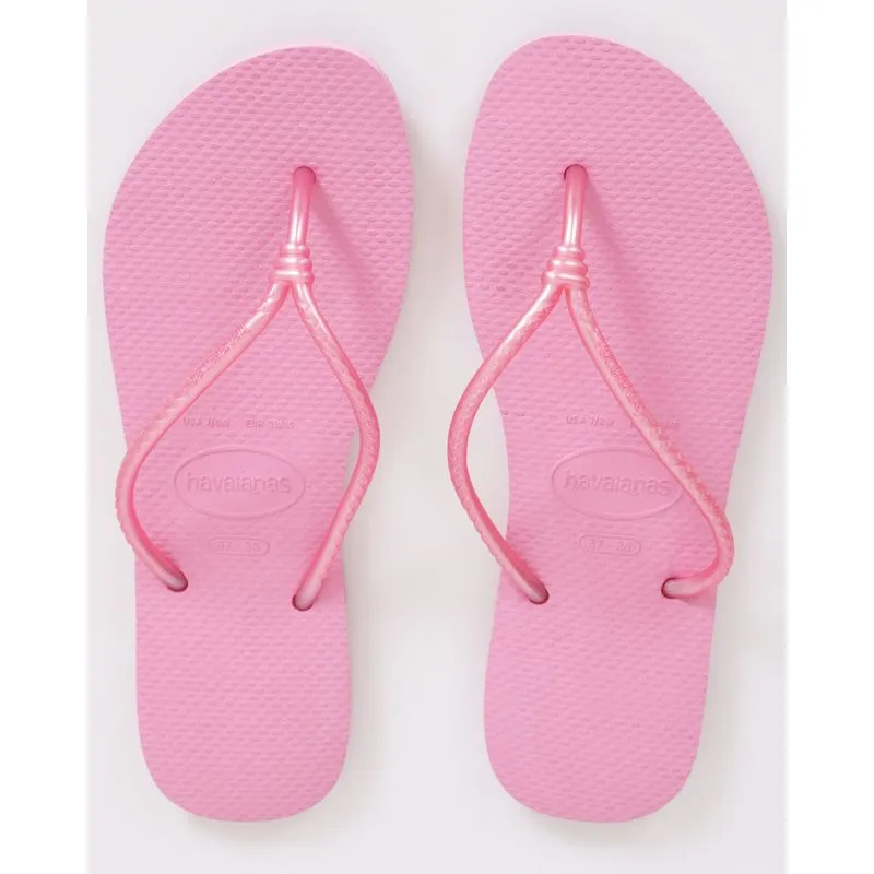 Chinelo Havaianas Feminino Slim Gloss Rosa 37/38