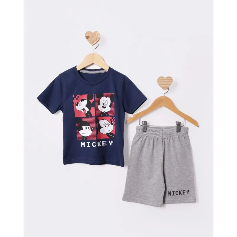 Conjunto Bebê Curto Disney Mickey Marinho 2