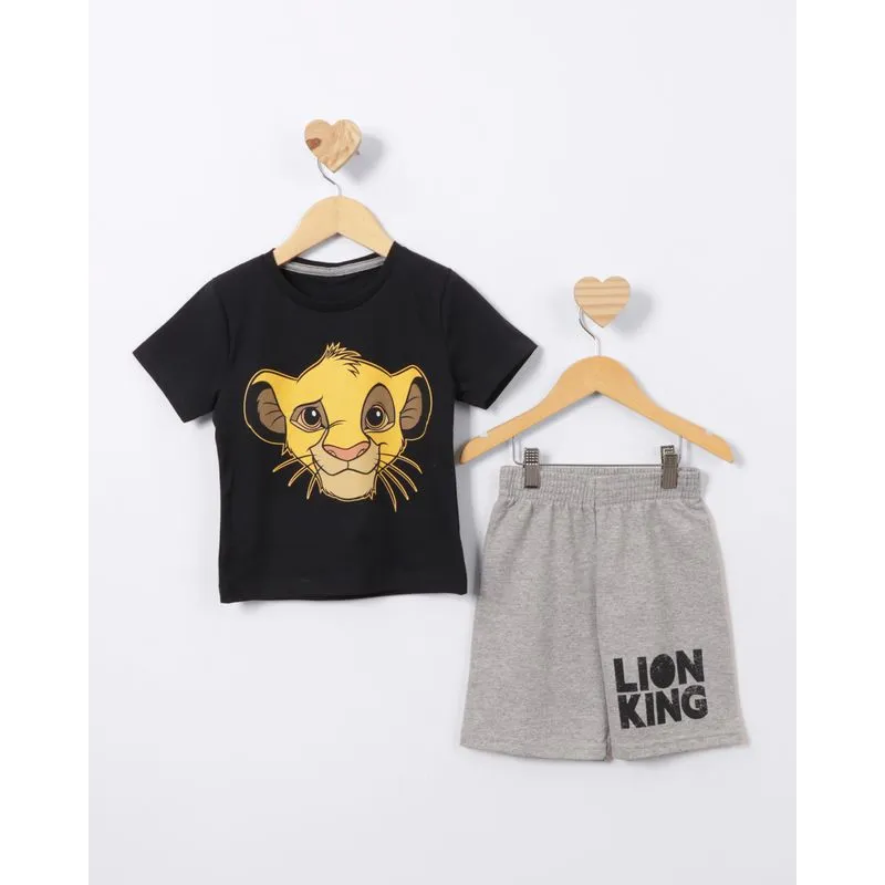 Conjunto Bebê Moletinho Disney O Rei Leão Preto 2