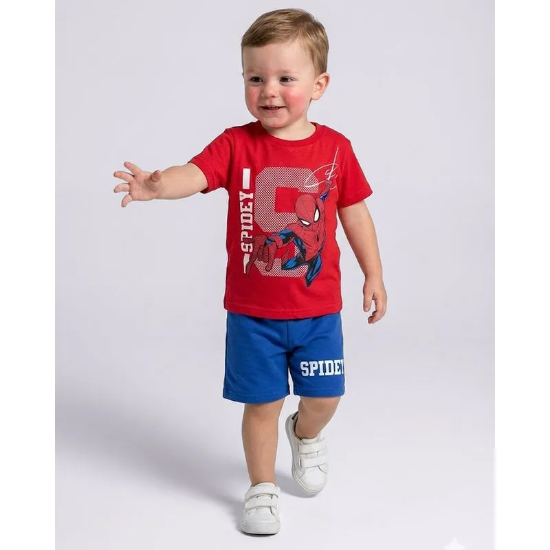 Conjunto Bebê Algodão Homem Aranha Vermelho 1