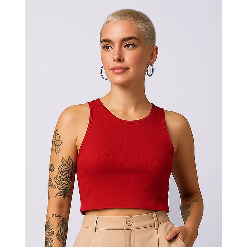 Regata Feminina Cropped Suplex Vermelha P