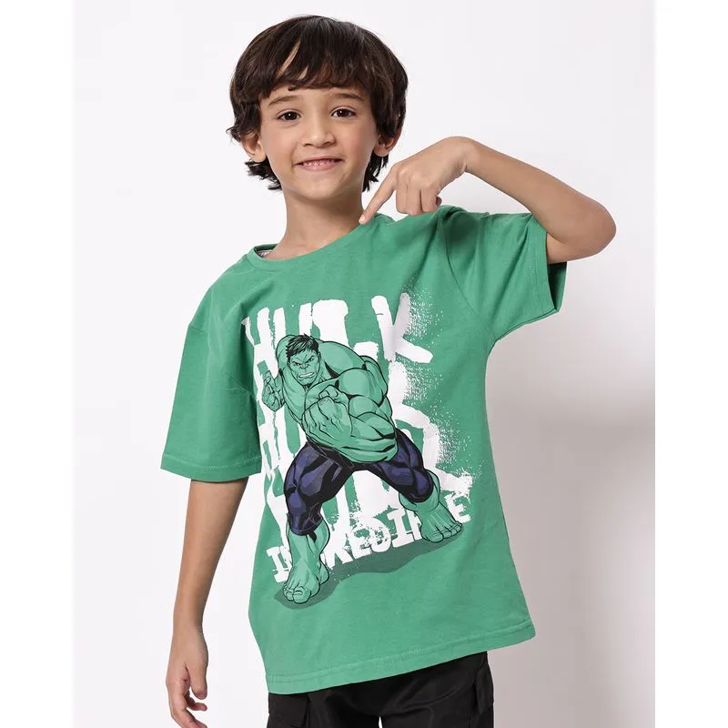 Camiseta Infantil Algodão Marvel Hulk Verde 6