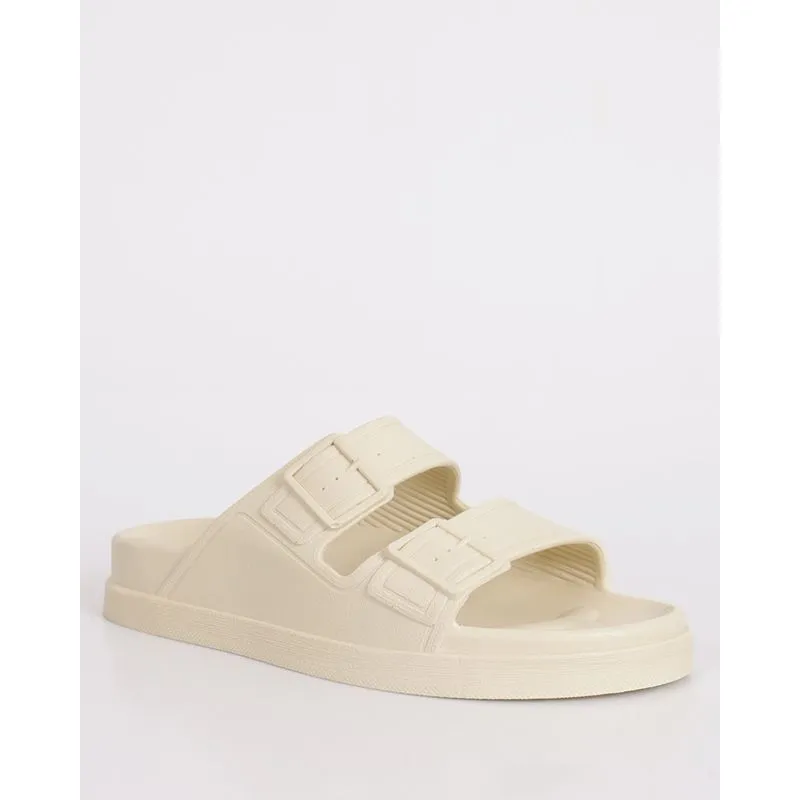 Sandália Feminina Rasteira Birken Off White 36/37