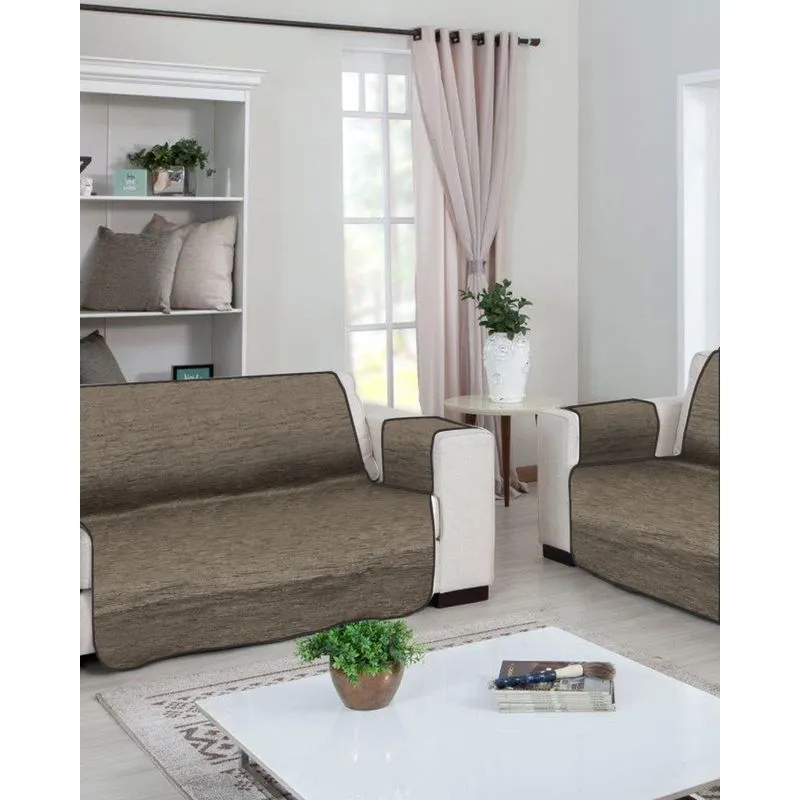 Kit Protetor Sofá 2 e 3 Lugares Branyl Texturizado Cinza UN