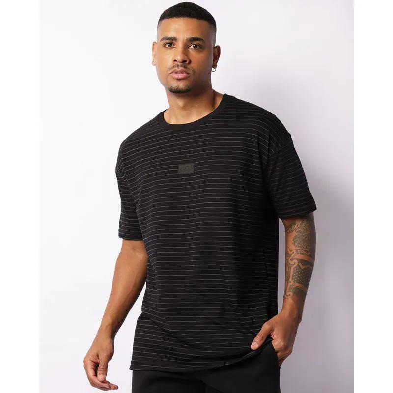 Camiseta Masculina Maquinetada Manga Curta Preto M