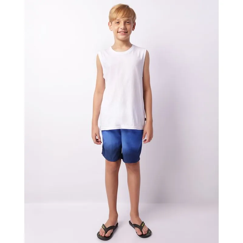 Bermuda Juvenil Surf Estampa Degradê Azul 12
