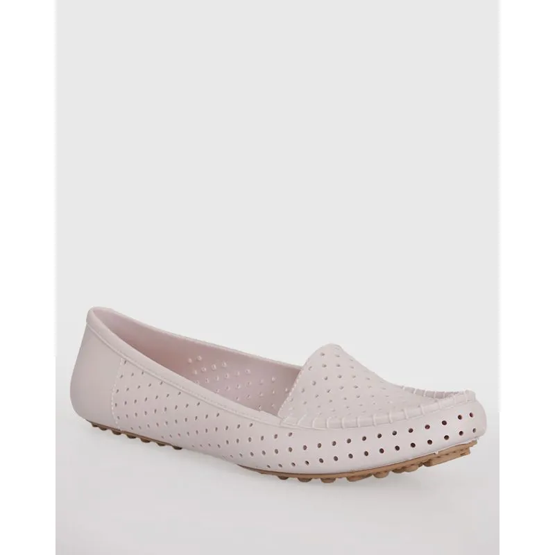 Mocassim Feminino Texturizado Off White 38/39