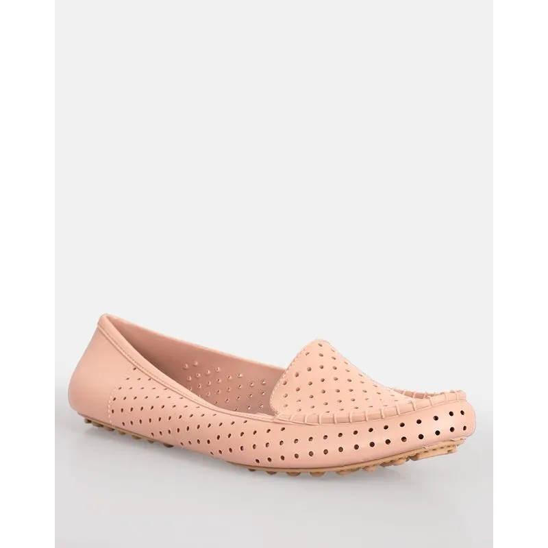 Mocassim Feminino Texturizado Rosa 33/34