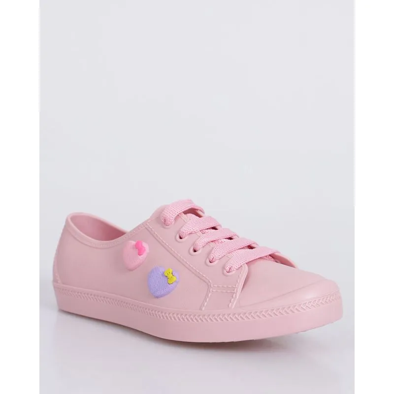 Tênis Infantil Casual Quartzo Bella Com Aplicação Rosa 25/26