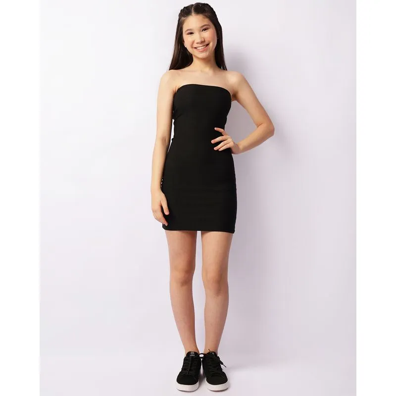 Vestido Juvenil Tomara Que Caia Preto 12