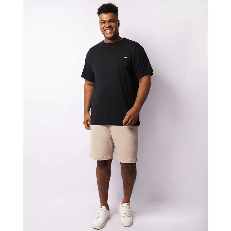 Bermuda Plus Size Masculina Anarruga Com Bolsos Bege G2