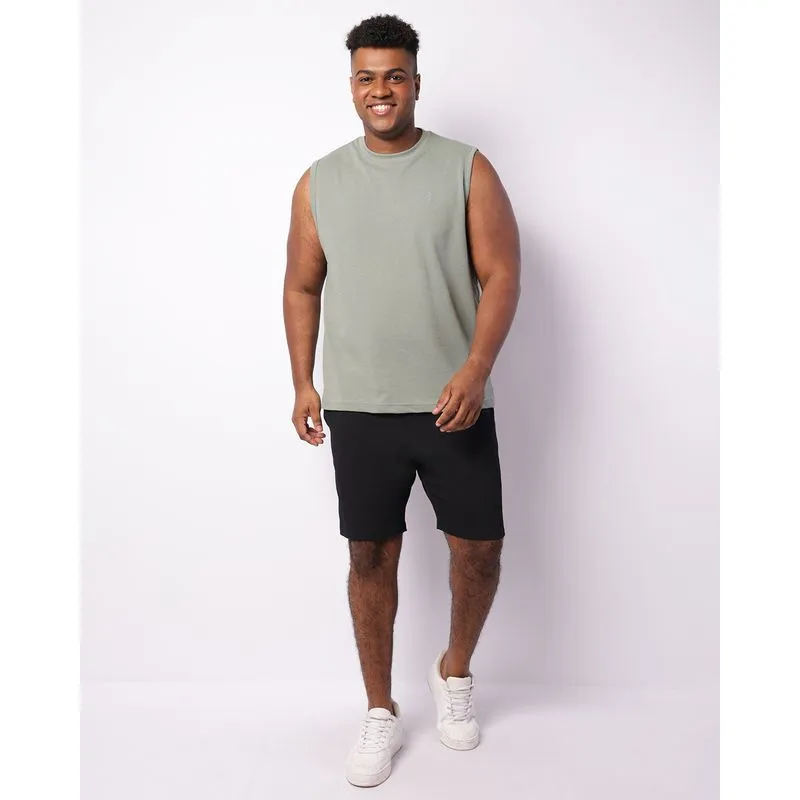 Bermuda Plus Size Masculina Reta Anarruga Preta G3