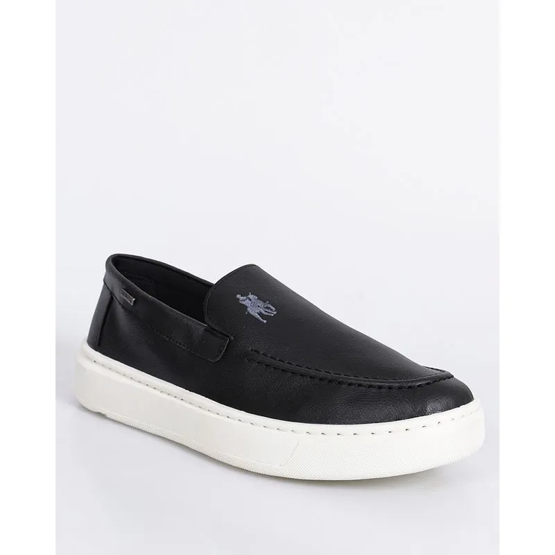 Mocassim Masculino Polo Com Bordado Preto 44