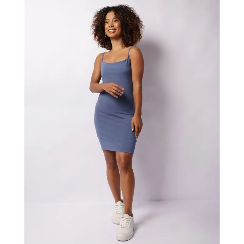 Vestido Feminino Alcinha Curto Azul G