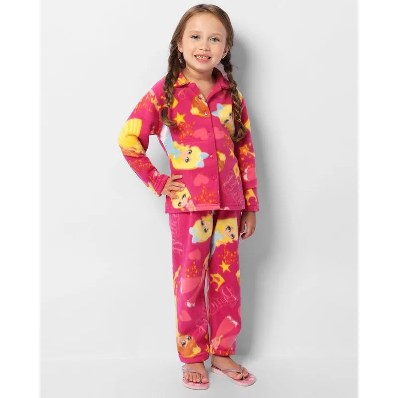 Pijama Infantil Longo Soft Estampado Rosa 4