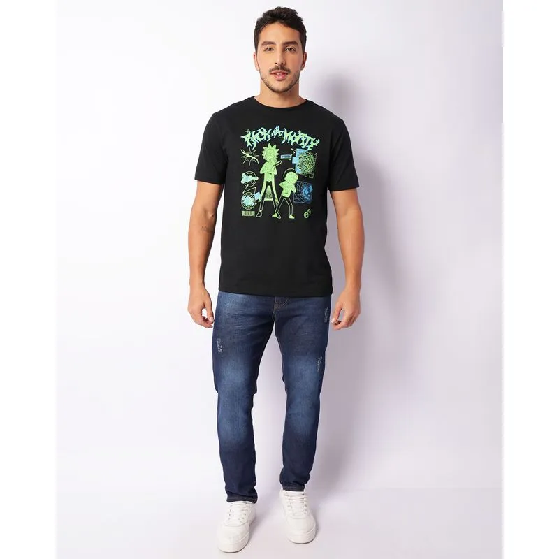 Calca Jeans Masculina Slim Com Puídos Azul 38