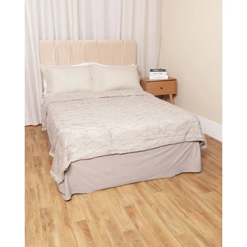 Cobertor Casal Dexter Home Design 180cm X 220cm Cinza Claro UN