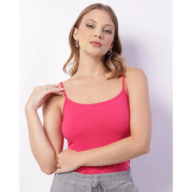 Blusa Feminina Alcinha Básica Rosa G