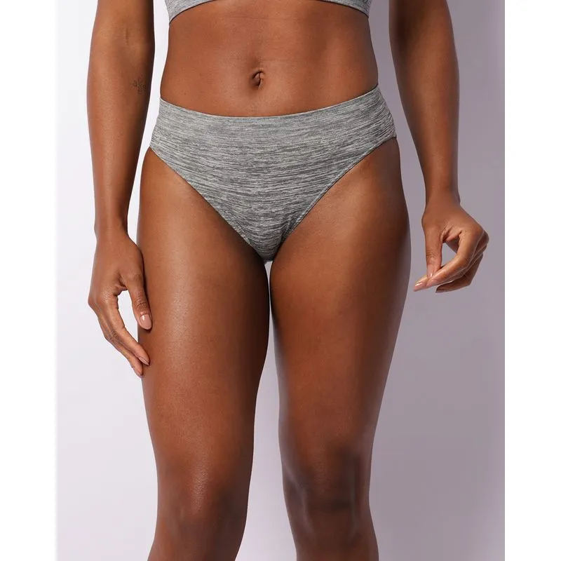 Calcinha Feminina Biquíni Sem Costura Cinza GG