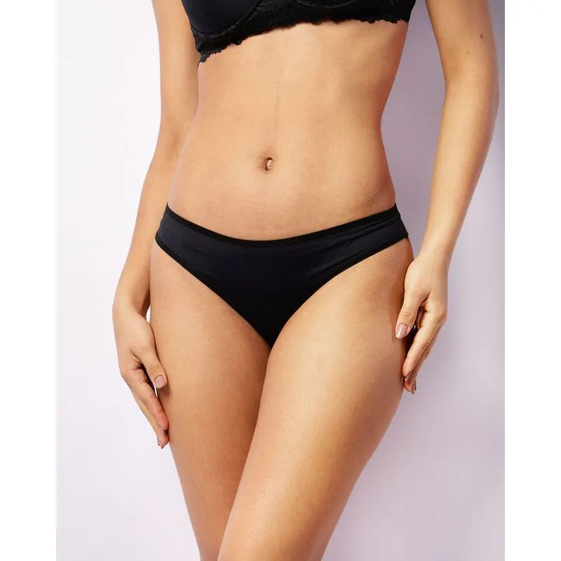 Calcinha Feminina Fio Duplo Com Renda Preta GG