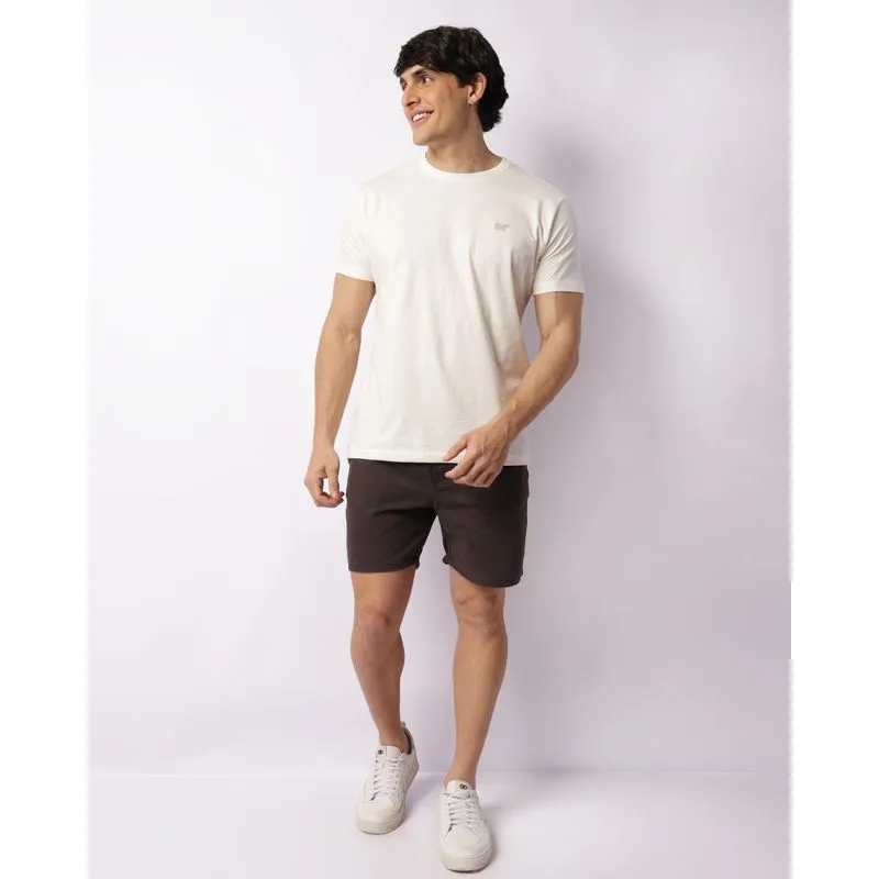 Bermuda Sarja Masculina Reta Com Cordão Cinza M
