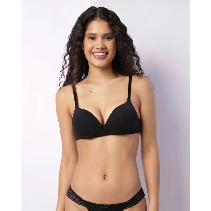 Sutiã Feminino Com Base E Bojo Preto 42